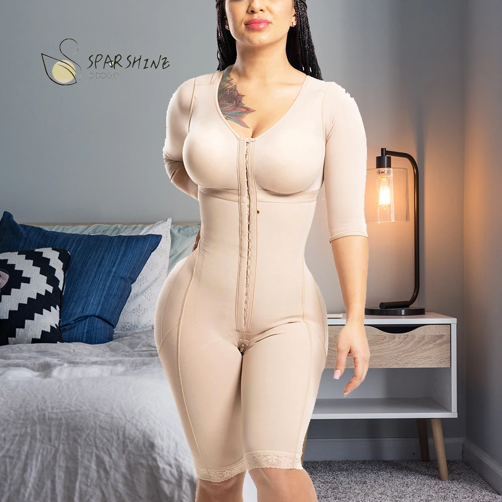 bodyshaper breast support side zipper long